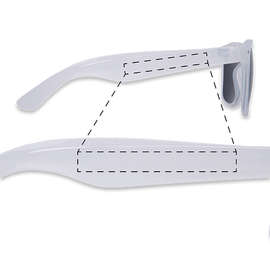 Solid Malibu Sunglasses - Color: Frosted White