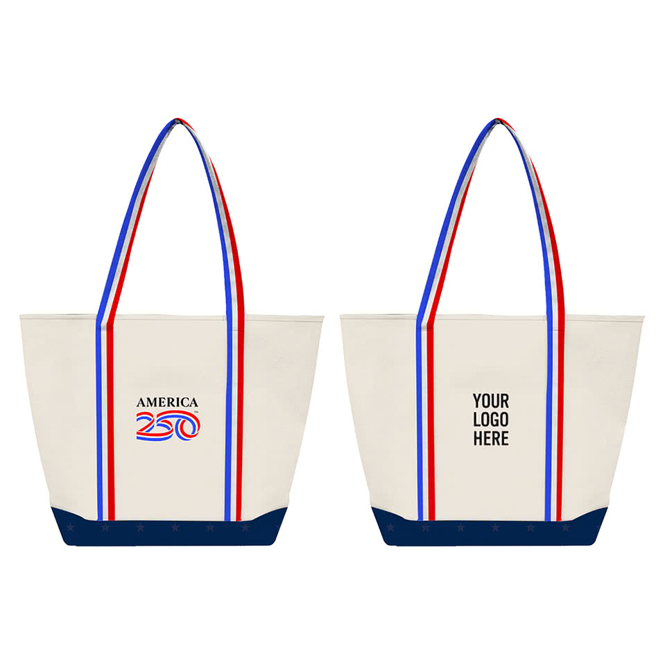 America250™ Sublime Starboard Recycled Poly Canvas Tote Bag