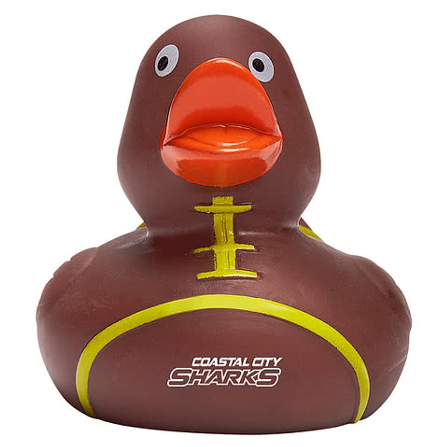 Football Rubber Duck in BROWN
