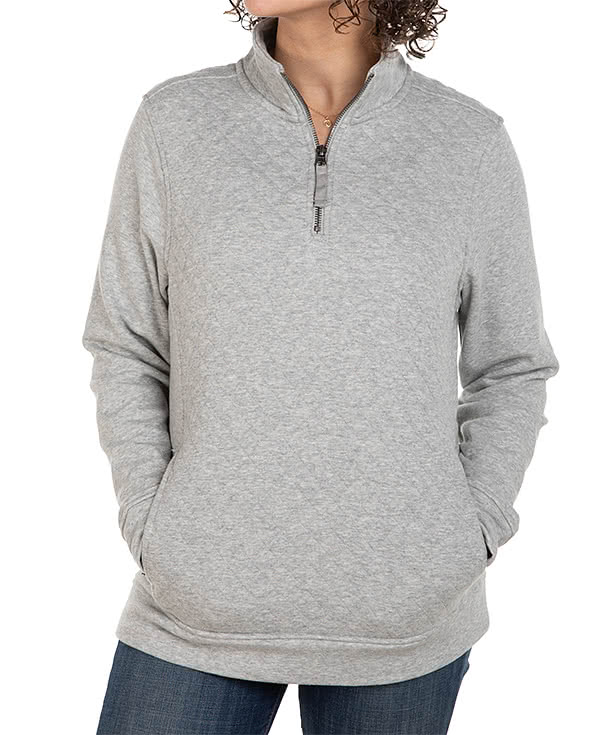 Charles River Women's Franconia Quilted Quarter Zip Sweatshirt