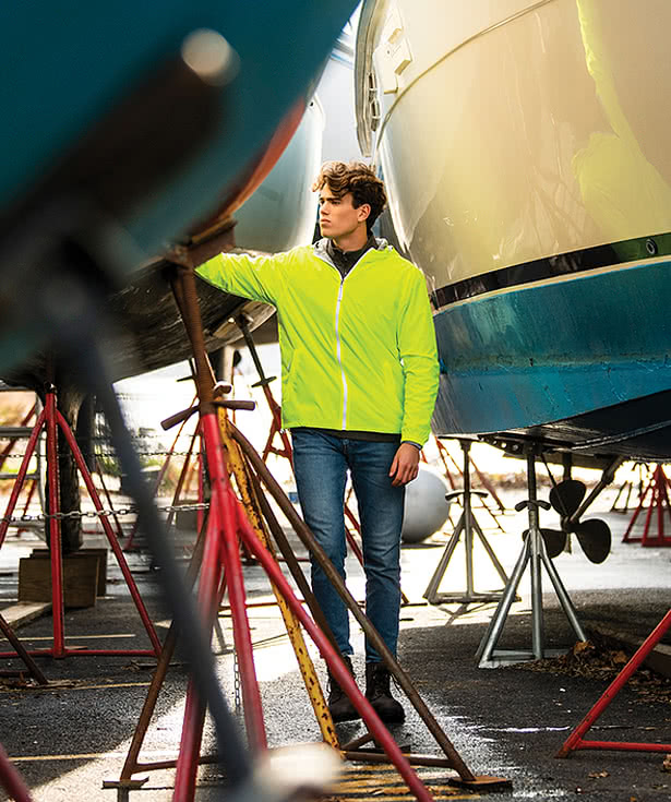 Charles River Portsmouth Hooded Windbreaker Jacket