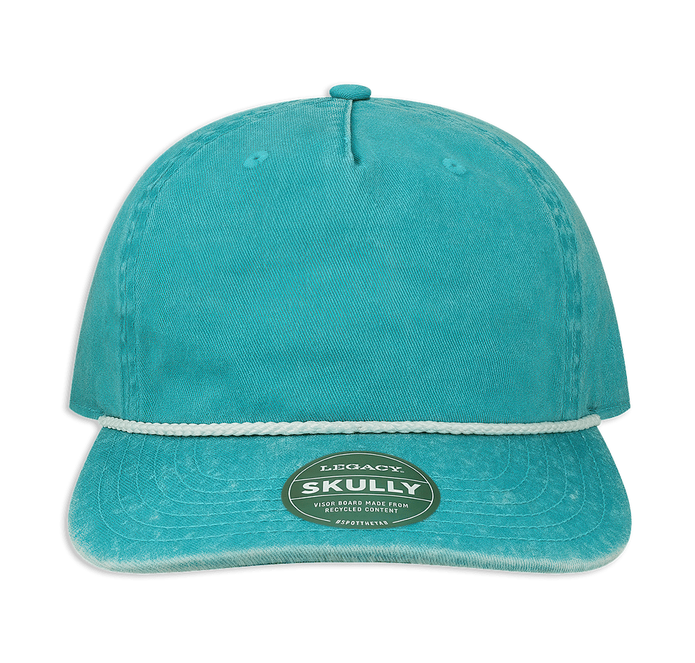 Legacy Skully Pigment Dyed Five Panel Rope Baseball Hat-default