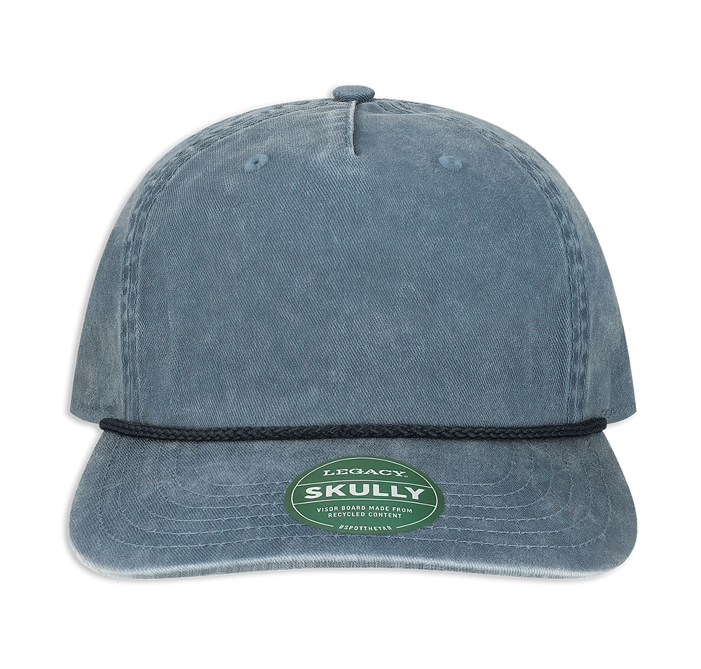 Legacy Skully Pigment Dyed Five Panel Rope Baseball Hat-default
