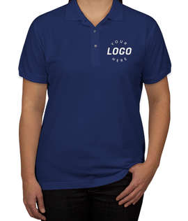 Port Authority Women's Silk Touch Polo - Color: Mediterranean Blue