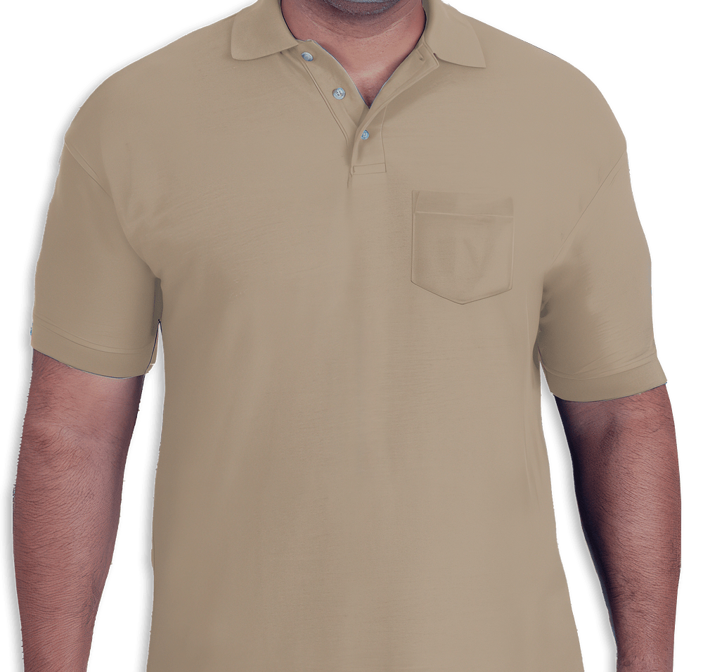 Blue Generation Scotchgard Treated Pique Pocket Polo - Printed-default