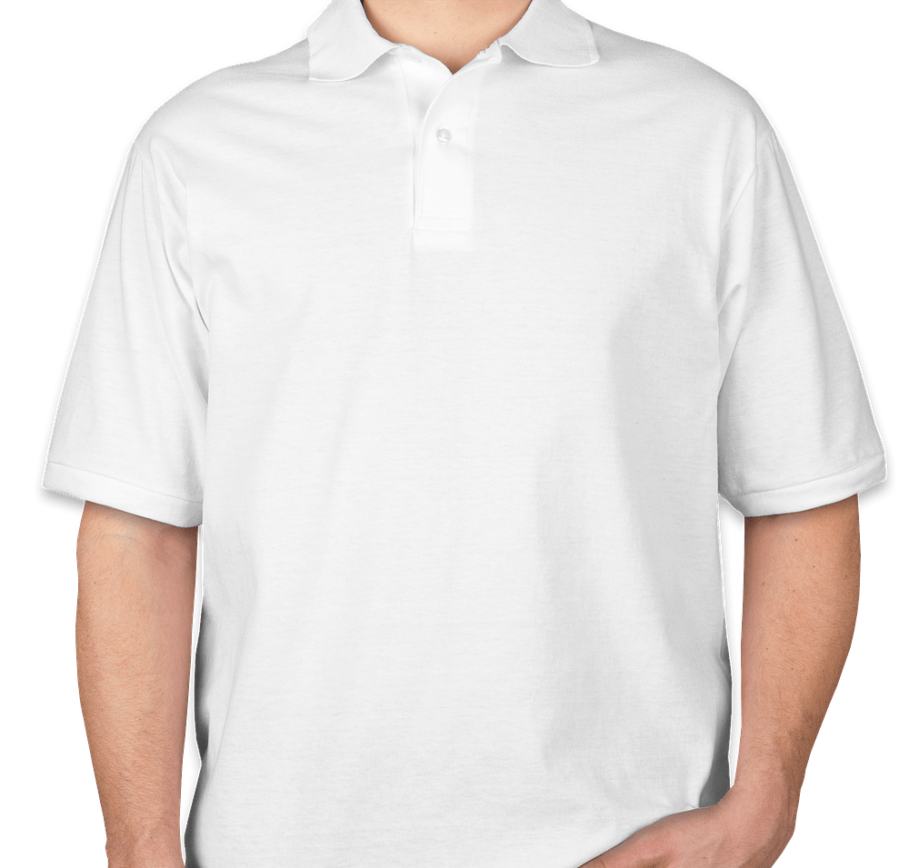 Jerzees SpotShield 50/50 Jersey Polo Embroidered — logo embroidered polo for corporate wear
