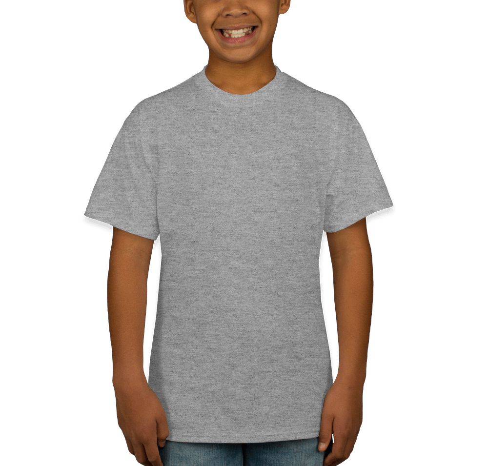 Hanes Youth EcoSmart 50/50 T-Shirt for school spirit wear design contest