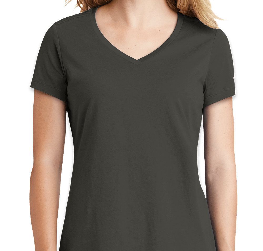 New Era Women's Heritage Blend V-Neck T-Shirt for school spirit wear