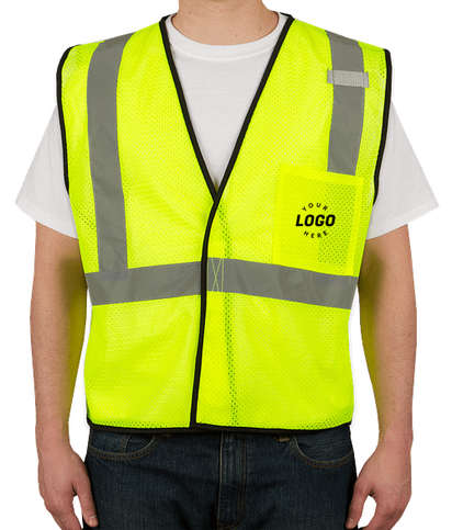 Kishigo Class 2 Mesh Safety Vest - Lime