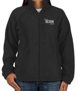 Harriton Women's Full Zip Fleece Jacket - Color: Black