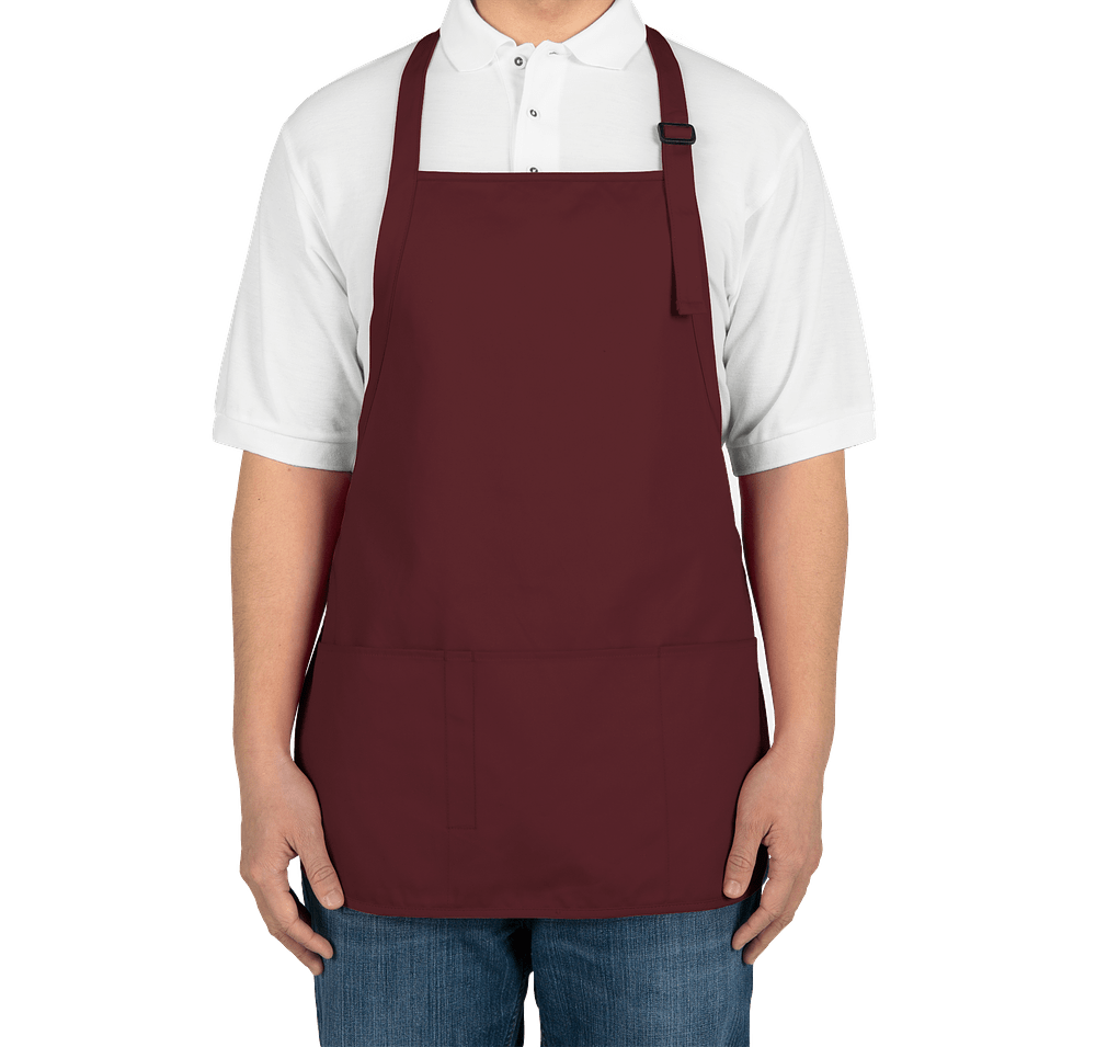 Port Authority Stain Release Medium Length Apron - Embroidered-default
