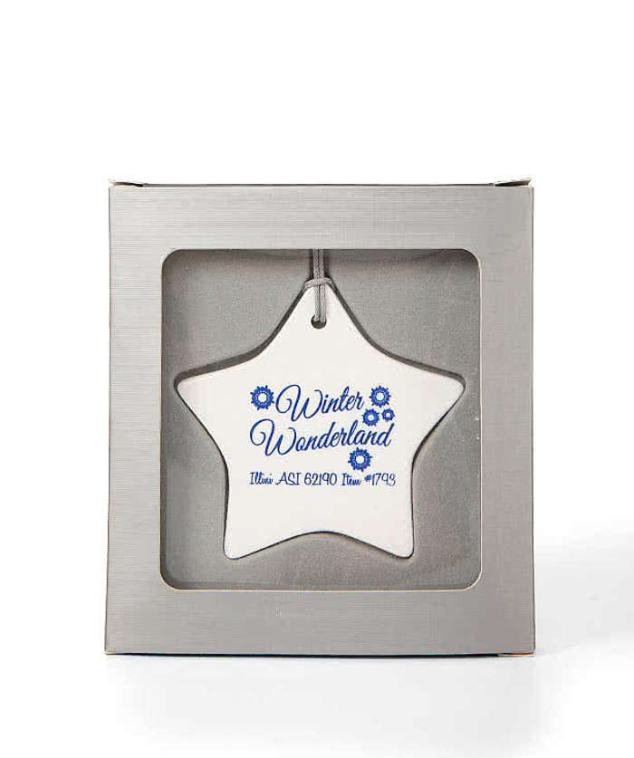 Star Ceramic Ornament