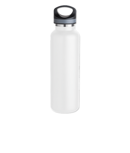 20 oz. Basecamp Tundra Stainless Steel Insulated Water Bottle in White