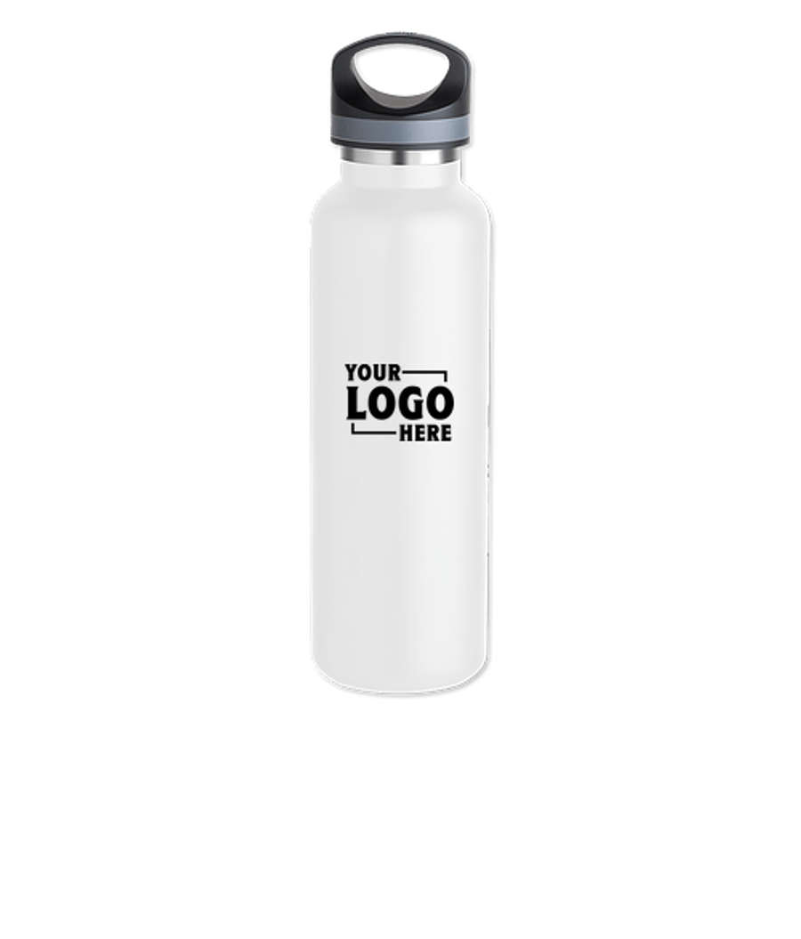 20 oz. Basecamp Tundra Stainless Steel Insulated Water Bottle in White