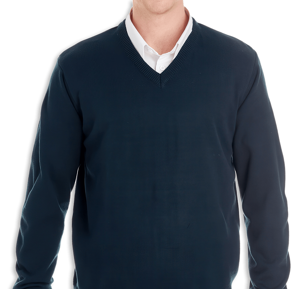 Harriton Pilbloc Jersey Knit V-Neck Sweater-default