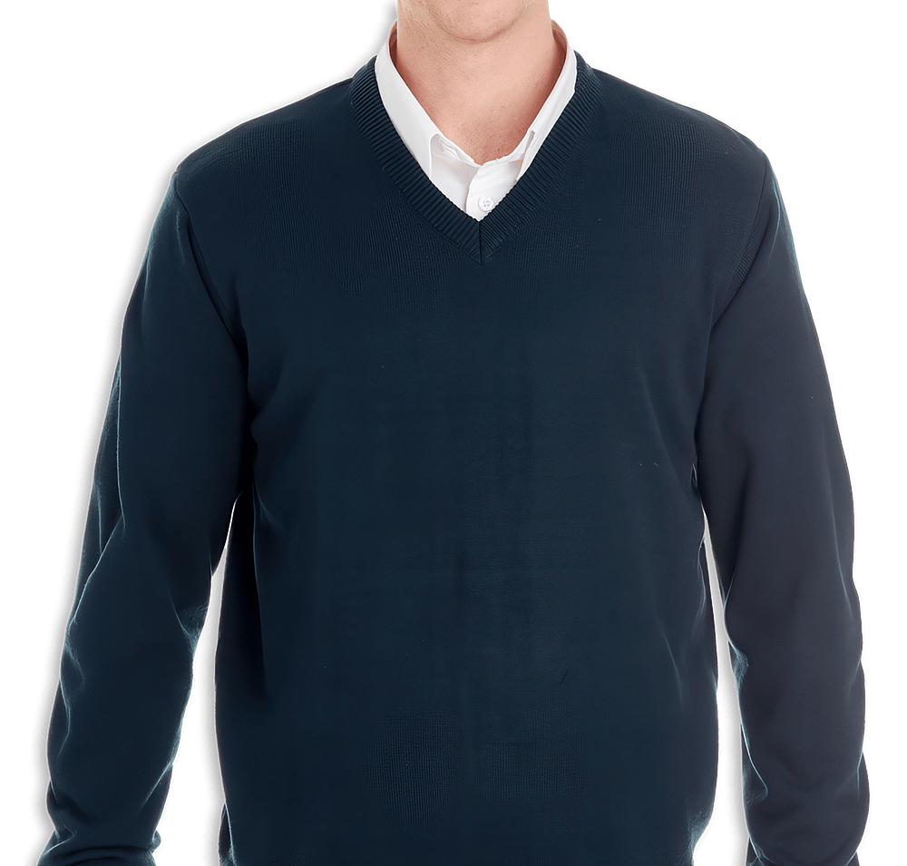 Harriton Pilbloc Jersey Knit V-Neck Sweater - Printed-default