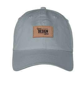 Ahead Largo Washed Twill Baseball Hat with Tan Rectangle Patch - Color: Carbon