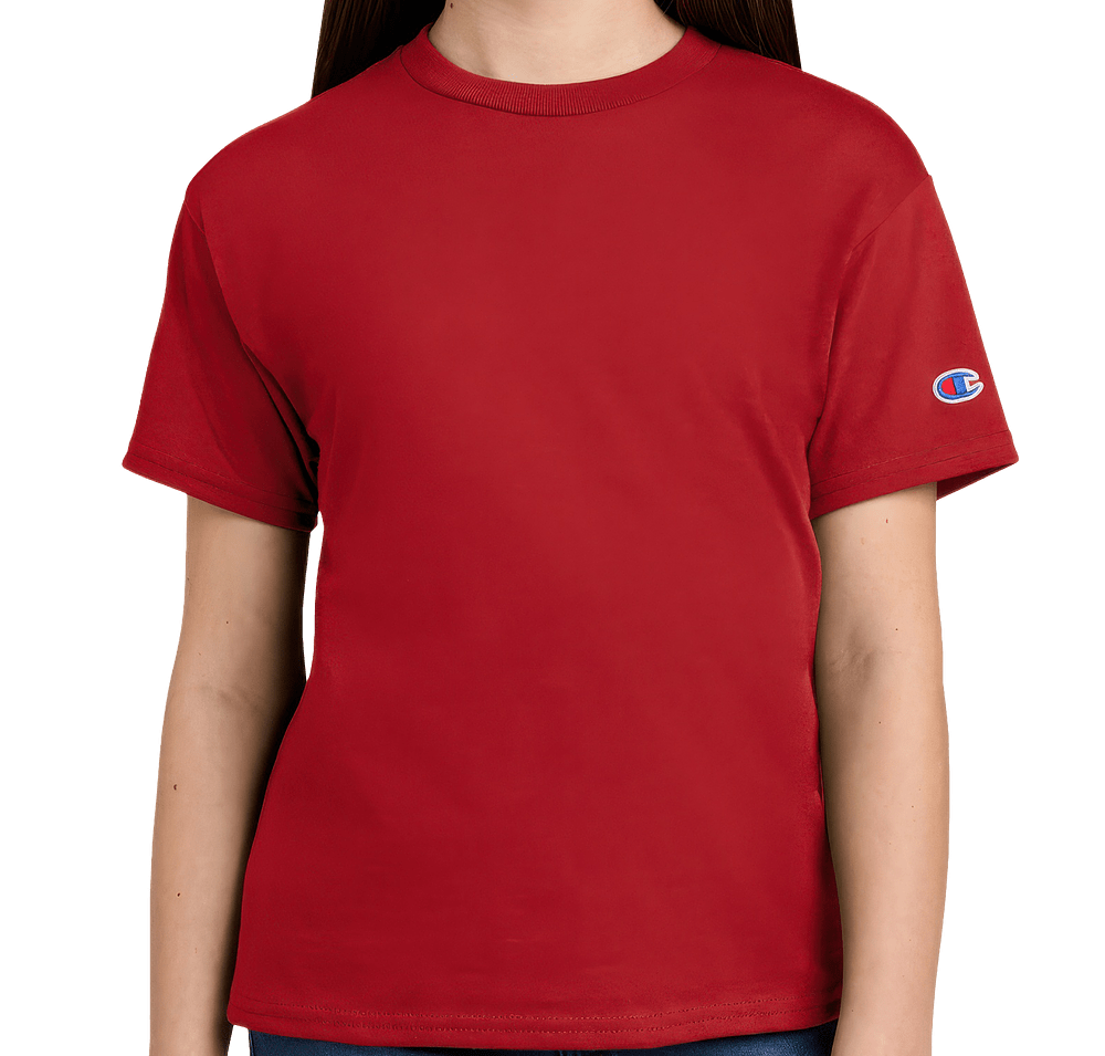 Champion Youth Midweight Crewneck Jersey T-shirt-default