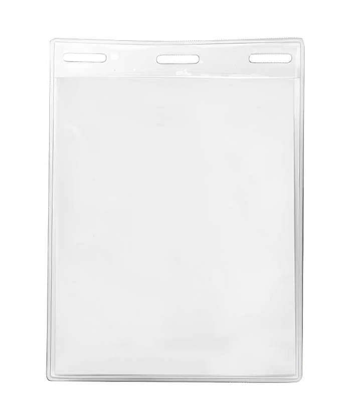 3.31" x 4.25" Vertical Vinyl Badge Pouch
