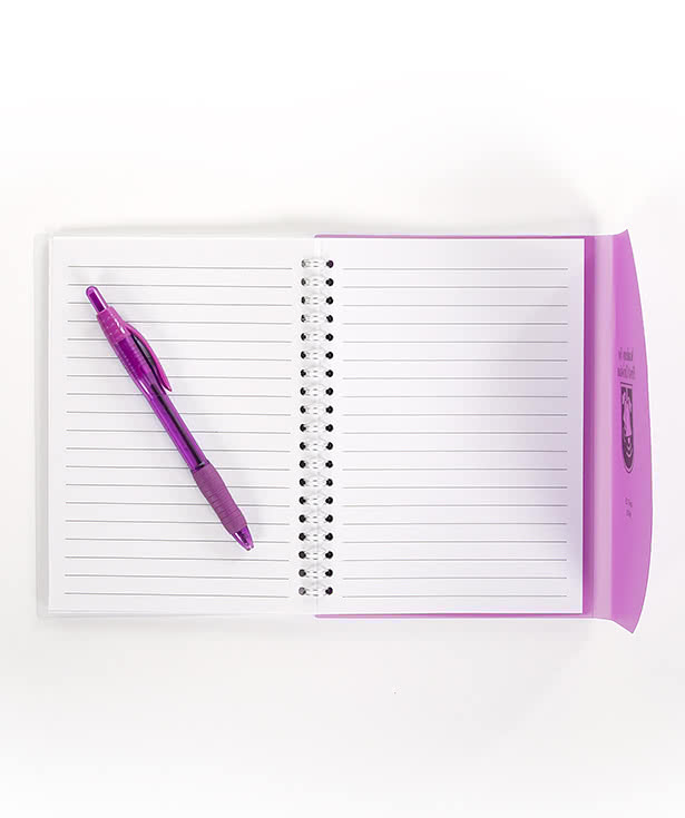 Frosted Color Block Spiral Notebook
