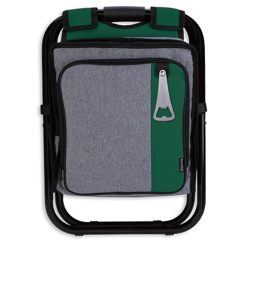 Koozie® Backpack Cooler Chair in Hunter Green