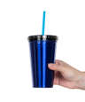 16 oz. Stainless Steel Insulated Tumbler with Straw