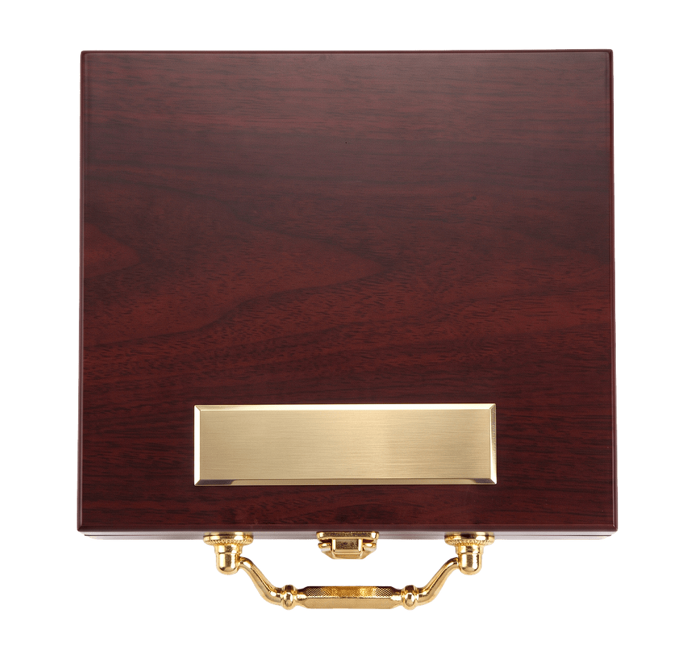 Wooden Box Poker Set-default