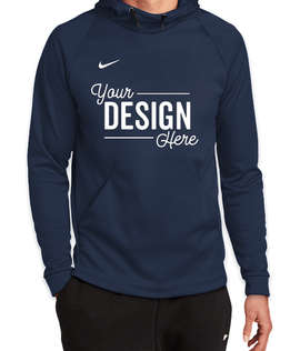 Nike Therma-FIT Pullover Performance Fleece Hoodie - Color: Team Navy