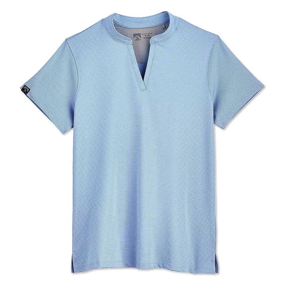 Blue Generation BLU-X-DRI Textured Mesh Performance Polo - Printed