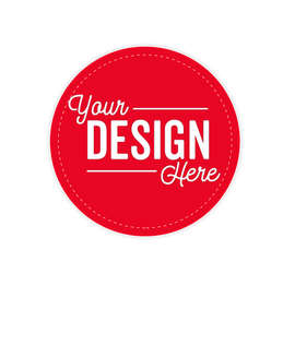 Full Color 3 in. Circle Magnet - Color: Red
