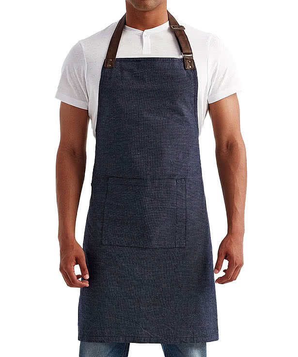 Artisan Collection Annex Oxford Full Length Pocket Apron - Embroidered