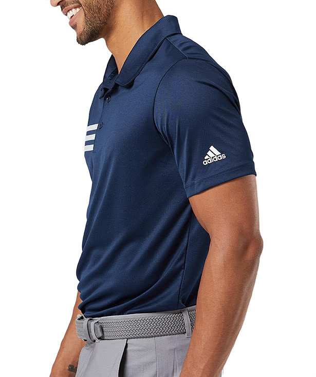 Adidas 3-Stripes UPF 50+ Performance Polo - Printed