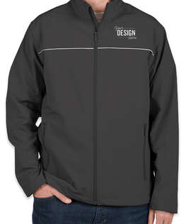 Harriton Reflective Soft Shell Jacket - Color: Dark Charcoal