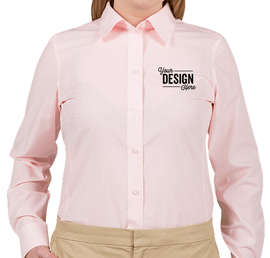 Devon & Jones Women's Gingham Dress Shirt - Color: Pink