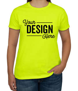 Canada - Gildan Ultra Cotton Women's T-shirt - Color: Safety Green