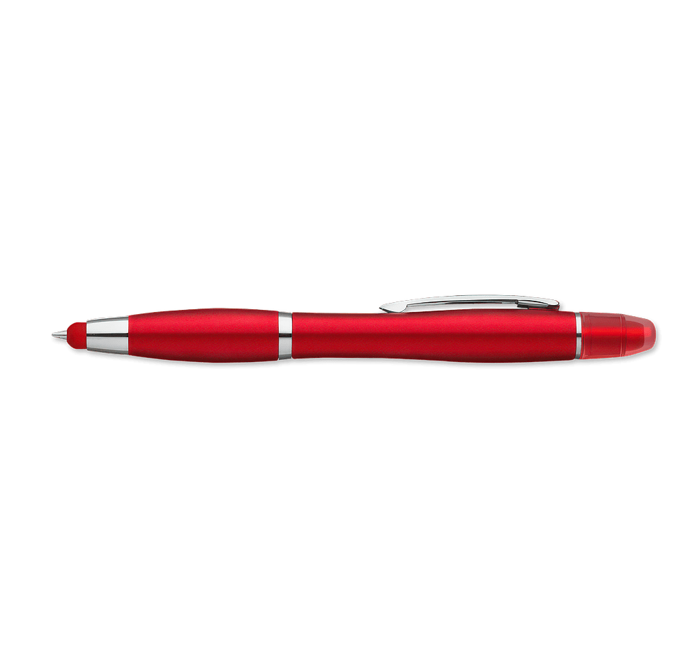 Curvaceous Metallic Gel Wax Highlighter and Stylus Pen (black ink)-default