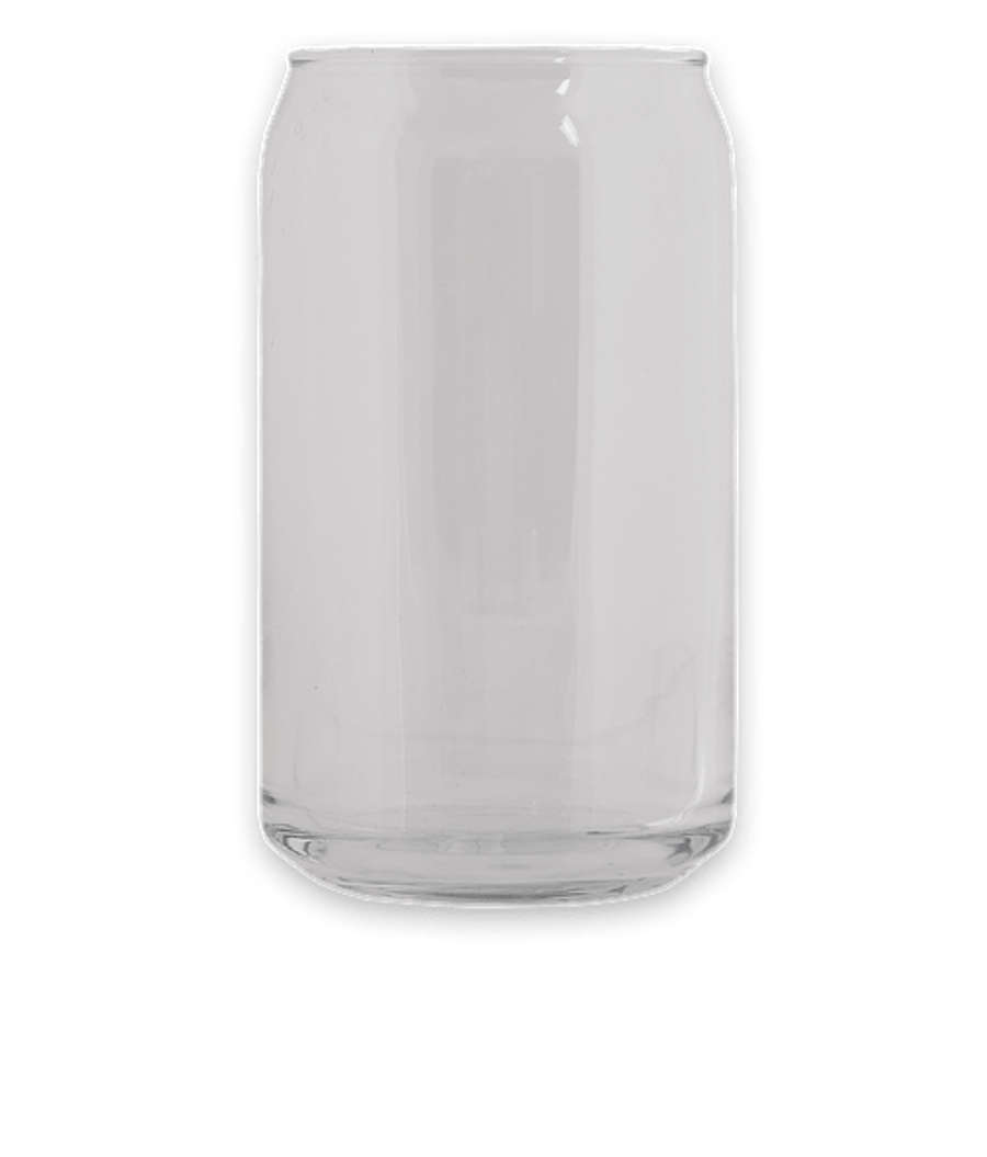 Full Color 16 oz. Soda Can Glass in Clear