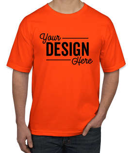 Bayside USA Union-Made 100% Cotton T-shirt - Color: Orange