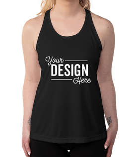 Team 365 Women's Zone Racerback Performance Tank - Color: Black