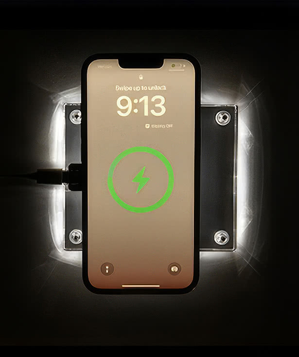 Full Color Acrylic 15W Light Up Portable Wireless Charging Pad