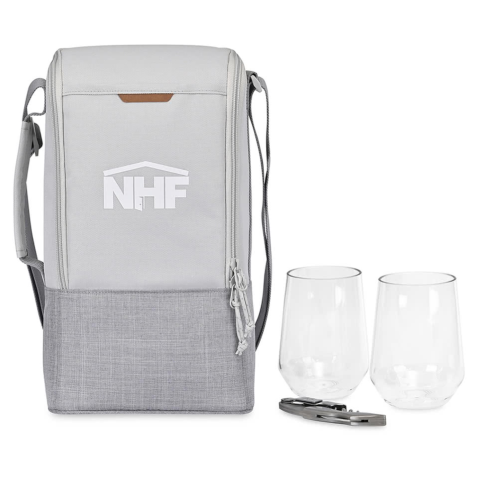 Parkview Insulated Wine-to-Go Tote Bag Gift Set