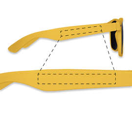 Solid Malibu Sunglasses - Color: Athletic Gold