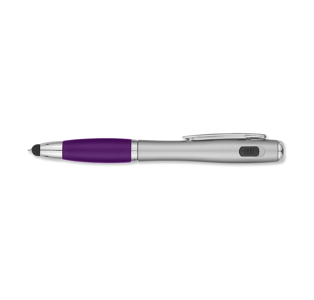 Trio LED Light Stylus Pen (black ink)-default