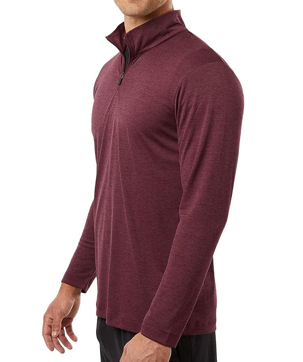 AllPro Pro-Lock Performance Melange Quarter Zip Performance Shirt