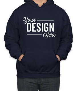 Gildan Midweight 50/50 Pullover Hoodie - Color: Navy