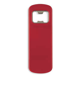 Full Color Easton Magnetic Bottle Opener - Color: Red
