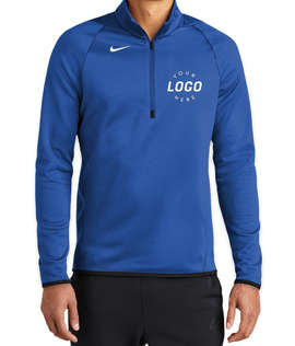 Nike Therma-FIT Performance Quarter Zip Sweatshirt - Color: Team Royal