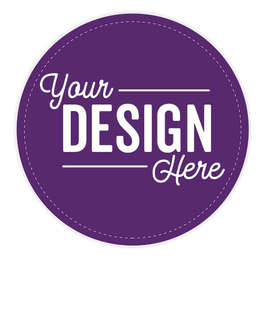 Full Color 4 in. Circle Magnet - Color: Team Purple