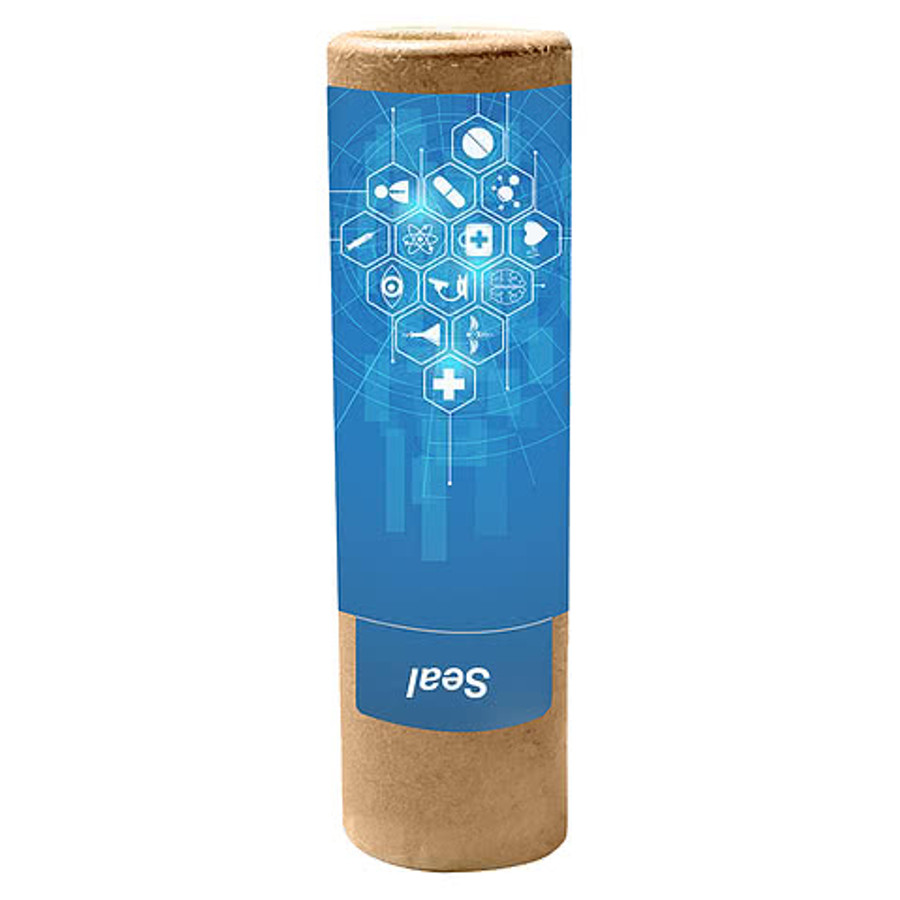 Full Color All Natural Lip Moisturizer with Kraft Paper Tube in Vanilla