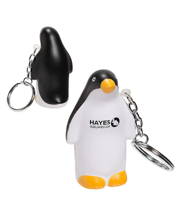 Penguin Stress Reliever Keychain